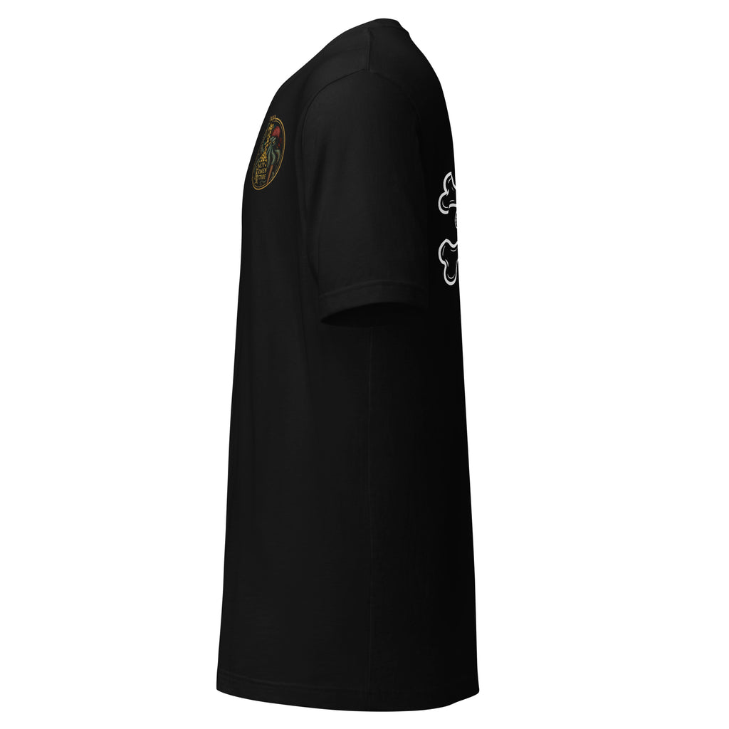 Salty Kraken Jolly Roger Tee by Salty Kraken Attire – left side view, black