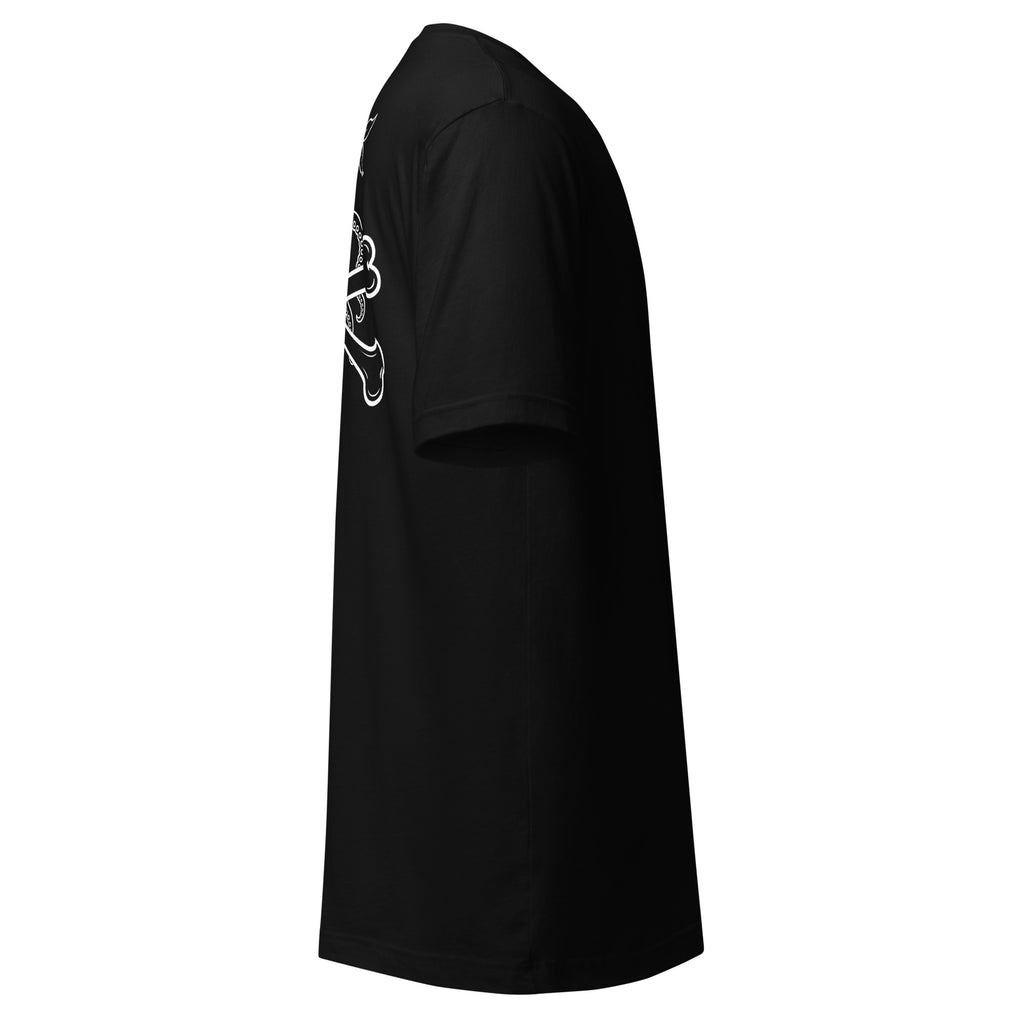 Salty Kraken Jolly Roger Tee by Salty Kraken Attire – right side view, black